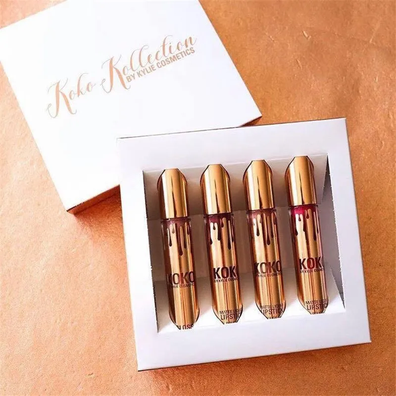 

KoKo Liquid Lipstick Matte Lip Gloss Cosmetic Lightweight Lip Glaze Long Lasting Lip Tint Waterproof 4 Color Lips Makeup Tkb
