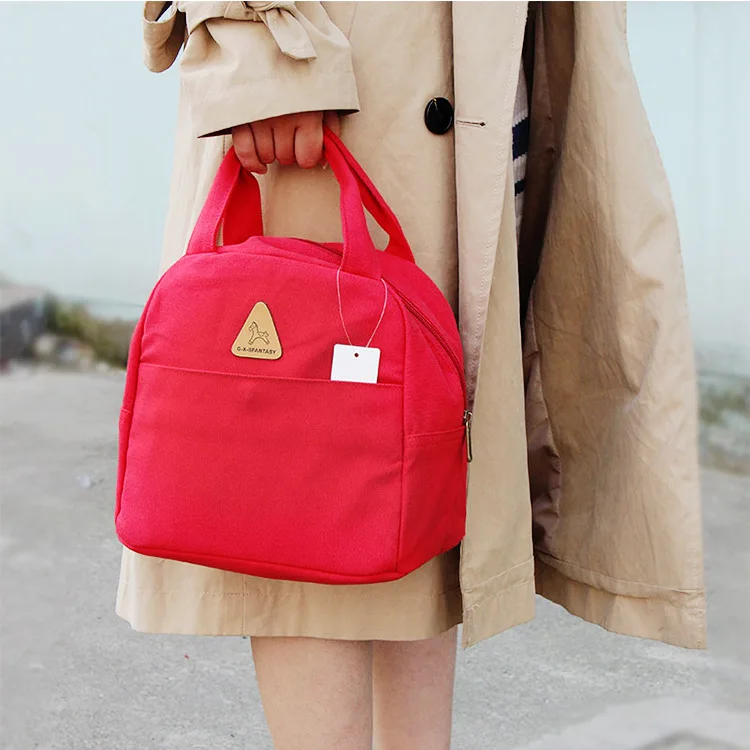 Bento коробка сумка для девочек уличная вынос корейский стиль Экологически чистый холщовый мешок для ланча Международная станция весь транзакт