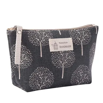

top selling in 2020 Cotton Linen Large-Capacity Cosmetic Bag Multi-function Travel Cosmetic Bag Support Wholesale Dropshipping