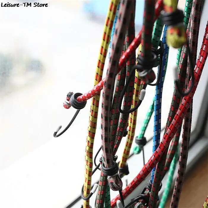 1.5M 1 Stretch Car Luggage Roof Rack Strap Hooks Elastic Bungee Cords Hooks lightweight Bikes Rope Tie bungee cords