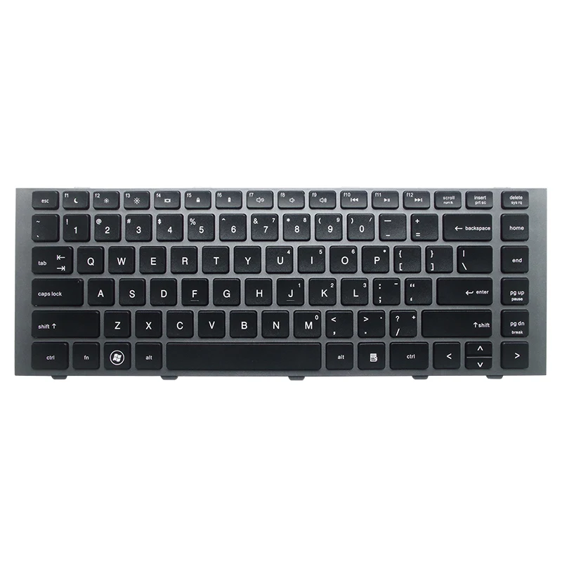 

New Keyboard for HP ProBook 4440S 4441S 4445S 4446S Laptops Replaces 702238-001 silver frame US