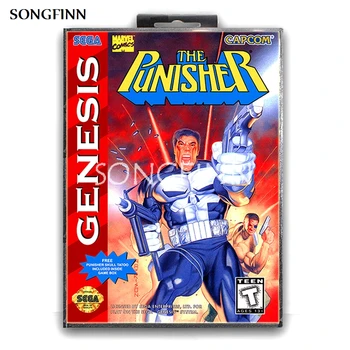 

16 bit MD Memory Card With Box for Sega Mega Drive for Genesis Megadrive - The Punisher