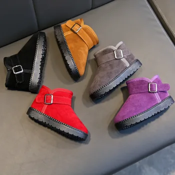 

2020 Winter New Kids Boots for Boys Children Short Snow Boots with Plush Keep Warm Comfortable Outdoor Cotton Shoe SCW008