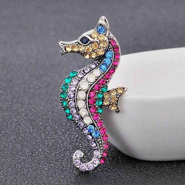 Rhinestone Sea Animal Gold Fish Brooches Party Brooch For Women Jewelry Pin  Gift