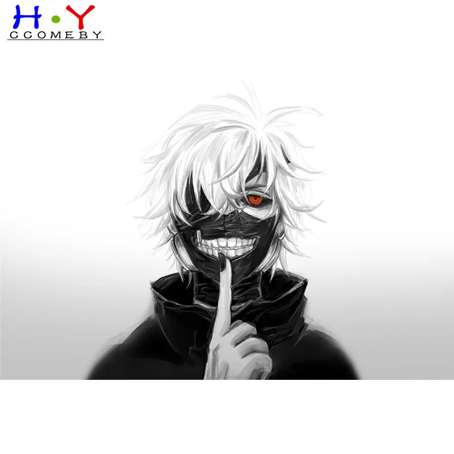 Полностью круглая Алмазная мозаика японского Аниме Tokyo Ghoul 5D DIY картина полная