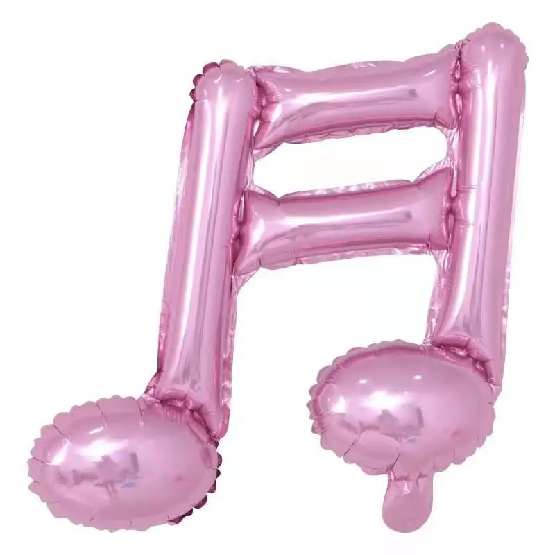 Single Note Double Note Shape Music Note Aluminum Film Balloon - Party Decoration and Dress-Up Accessory