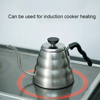 

Stainless Steel Coffee Drip Gooseneck Kettle Pot Teapot Kettle Tea Maker 2020 Bottle Kitchen Accessories 1L/1.2L#2#1