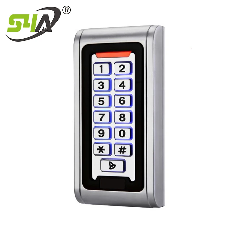 

S4A Factory RFID Reader Wiegand 26Bit Metal Wired Keypad Waterproof Gate Opener