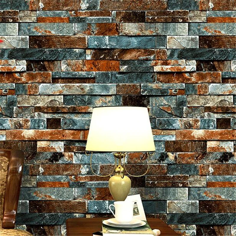 Обои с имитацией кирпича wellyu ретро ностальгические старинные 3D обои и