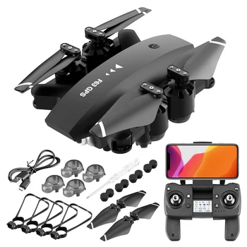 

Drone With Camera RC Helicopter Optical Flow Positioning Dual Camera Aircraft Remote Control Foldable Quadcopter Toys For Kids