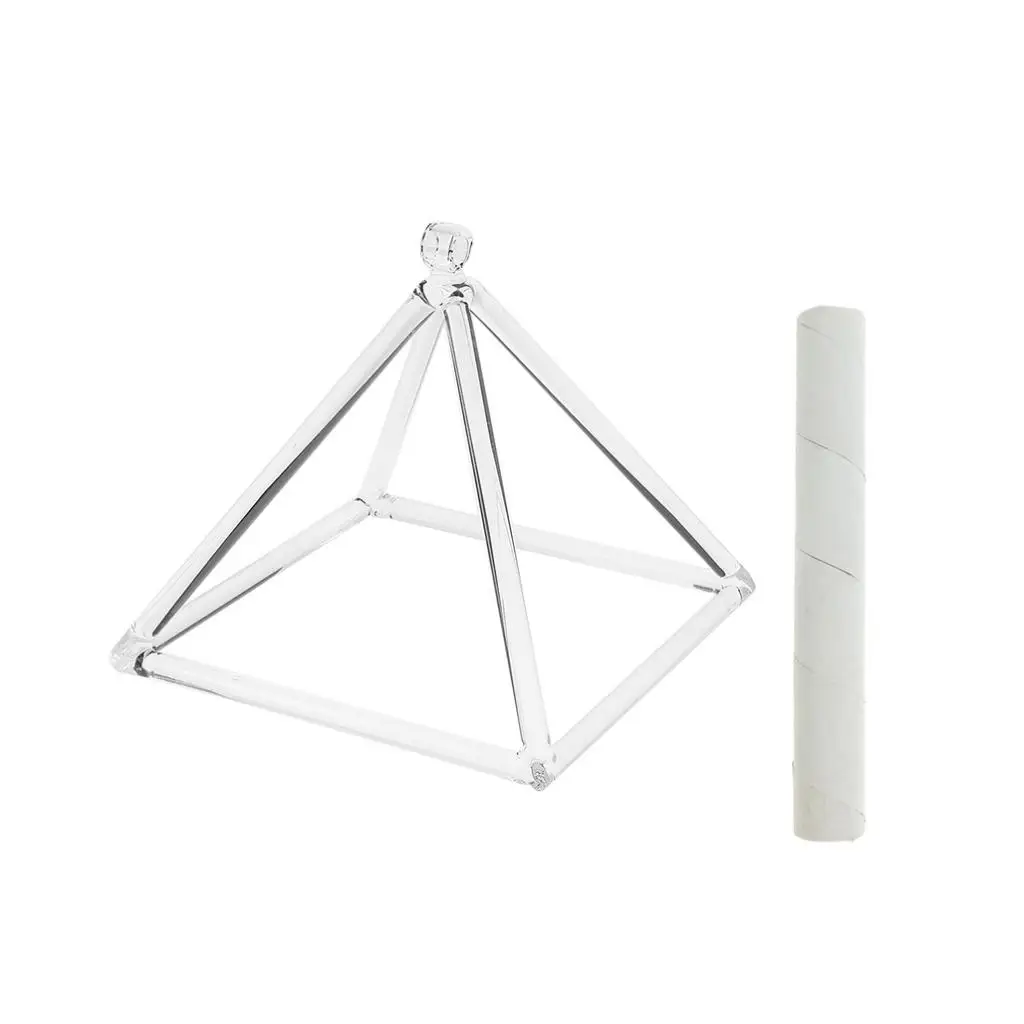 

Beautiful 9inch Crystal Singing Pyramid F Note with Suede Mallet Musical Percussion Instrument