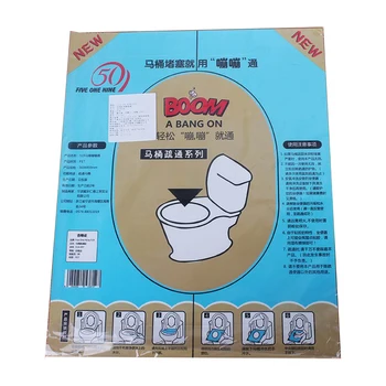 

Toilet Dredge Disposal Unclog Toilet Easy To Fix The Clogged Toilet With Safe Clean Film Plunger Cleaner
