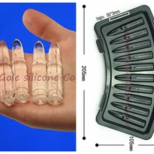 200 шт/lou форма пуля Пластиковая форма инструменты для приготовления пищи формочки для печенья формы для льда Силиконовые Формы для кексов коробка для кексов стенд инструменты