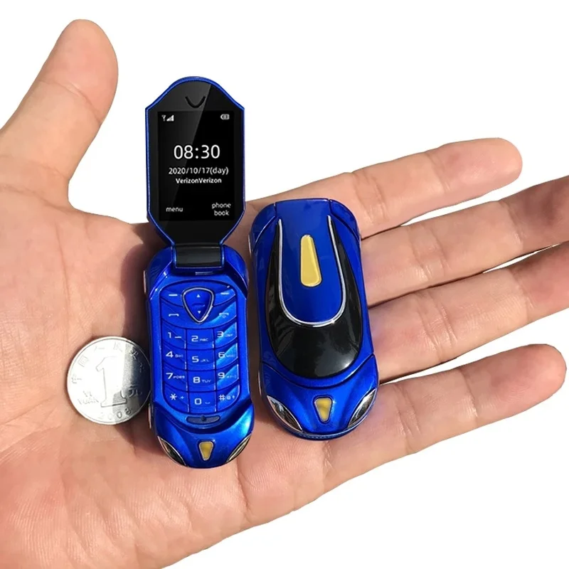 Ulcool F18 Mini Clamshell Mobile Phone 1.08&quot Single Sim Wireless Bluetooth Dialer Handsfree Earphone Small Flip Cell | Мобильные