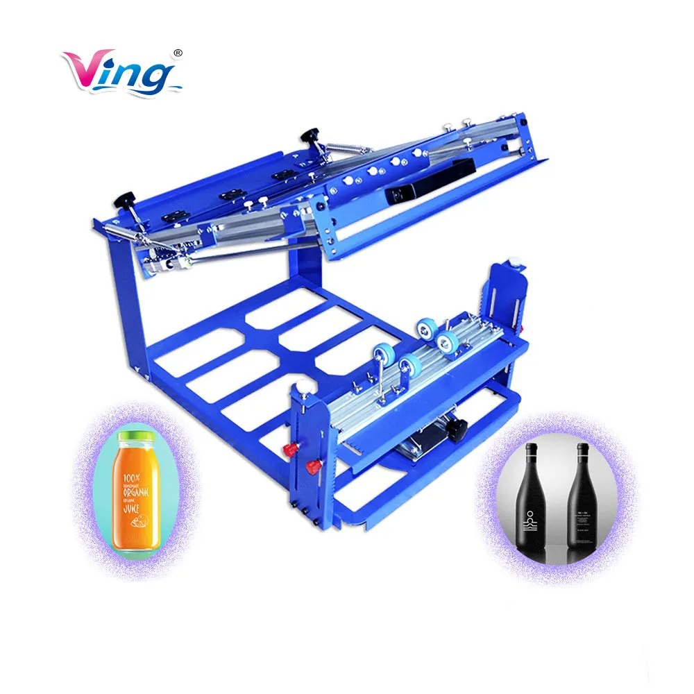 

Manual Cylinder Curved Screen Printing Press for Cup / Mug / Bottle with Self-tensioning Frame (Diameter:5.9" )