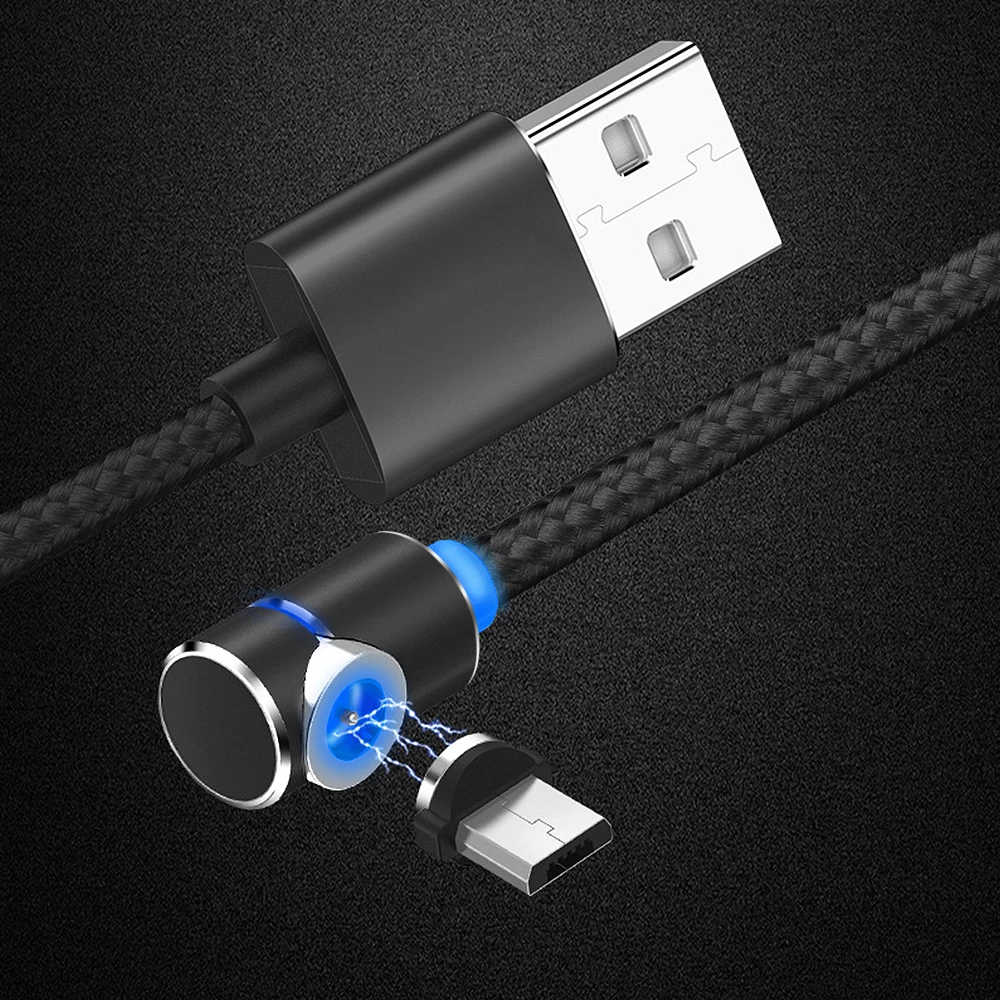 1 м Магнитный кабель Micro usb type C Быстрая зарядка для Xiaomi Redmi Note 7 5 Pro адаптер зарядное устройство магнит Android телефон шнур кабель