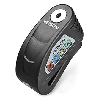 

Padlock Disc Lock Security Travel Universal Motorcycle Bike Warning Anti Theft Waterproof Alloy 3keys Alarm Brake 120db