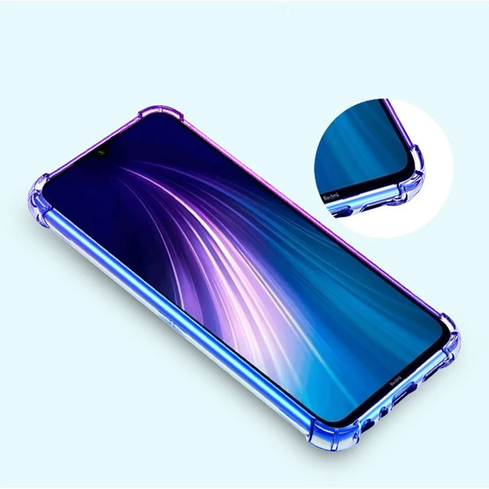 QUZONG Gradient Case For Xiaomi Mi 9 SE 9T CC9 CC9E Pro Note10 A2 A3 Lite Soft TPU Cover For Redmi Note 8 7 6 5 K20 Pro 7A 8A GO