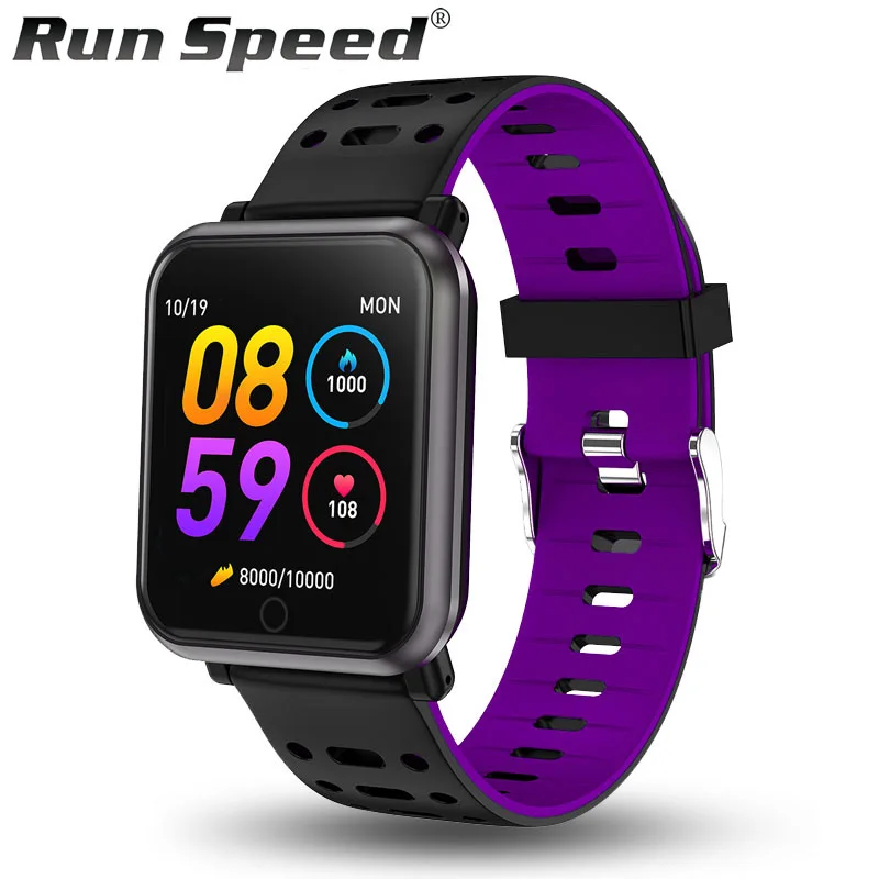 Baratos Reloj inteligente para correr R11, reloj inteligente IP68, resistente al agua para mujer, reloj inteligente deportivo, reloj de presión arterial para hombres, para ios Android