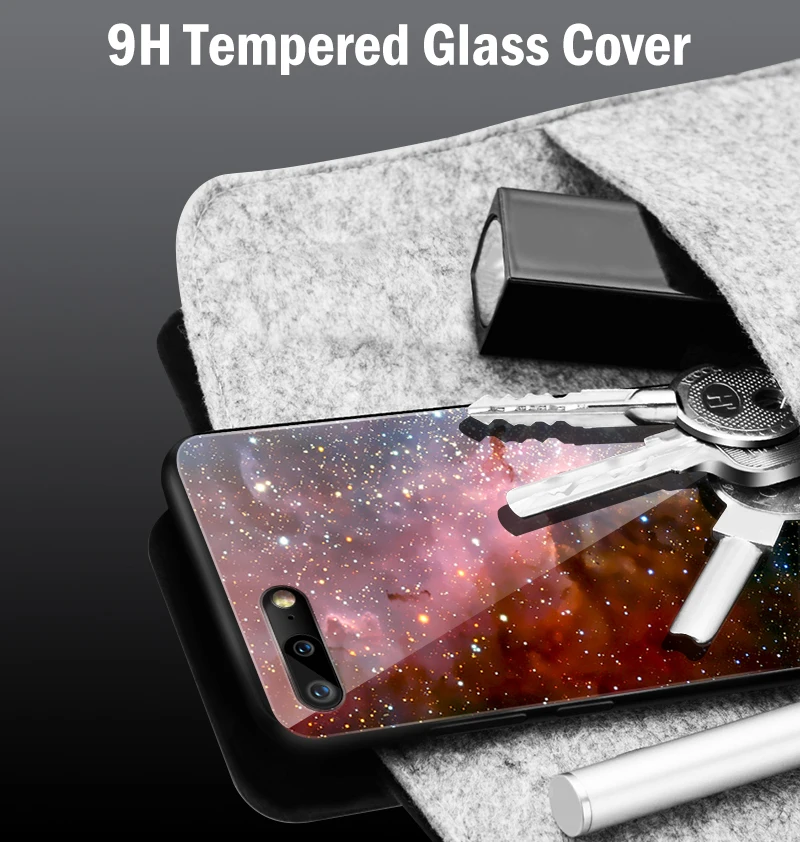 Чехол из закаленного стекла для iPhone 5S, SE 6 6S 7 8 Plus XR XS MAX Star Painted Shells для Meizu M5 M6 M8 M9 Note 16th Plus, Жесткий Чехол