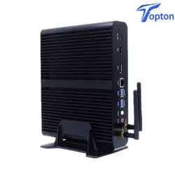 Topton Nuc безвентиляторный мини ПК компьютер Intel Core i7 8565U/7560U i5 8250U/7260U 2 * DDR4 M.2 + Msata + 2,5 ''SATA 4K HTPC неттоп HDMI DP