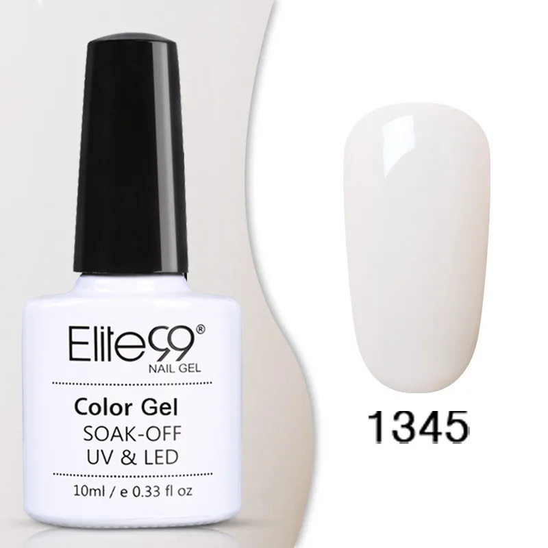 1345 Elite99 Гель-лак Набор UV Vernis Полупостоянный праймер верхнее покрытие 10 мл телесный гель лак для ногтей, маникюр гель лак PolishesNails - Цвет: 1345