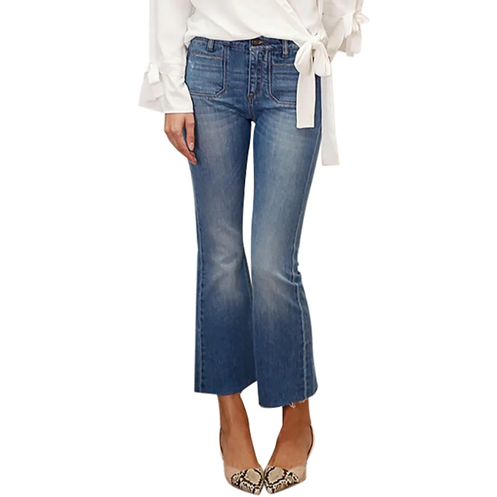 Модные узкие джинсы женские широкие джинсовые брюки с пуговицами на молнии карман джинсы повседневные сексуальные джинсовые свободные