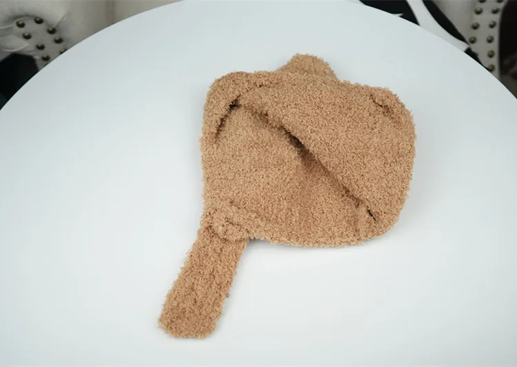 Детская шапка; сезон осень-зима; милая детская теплая шапка с защитой от ветра; Детская плюшевая Шапка; шерстяная шапка; детская вязаная шапка