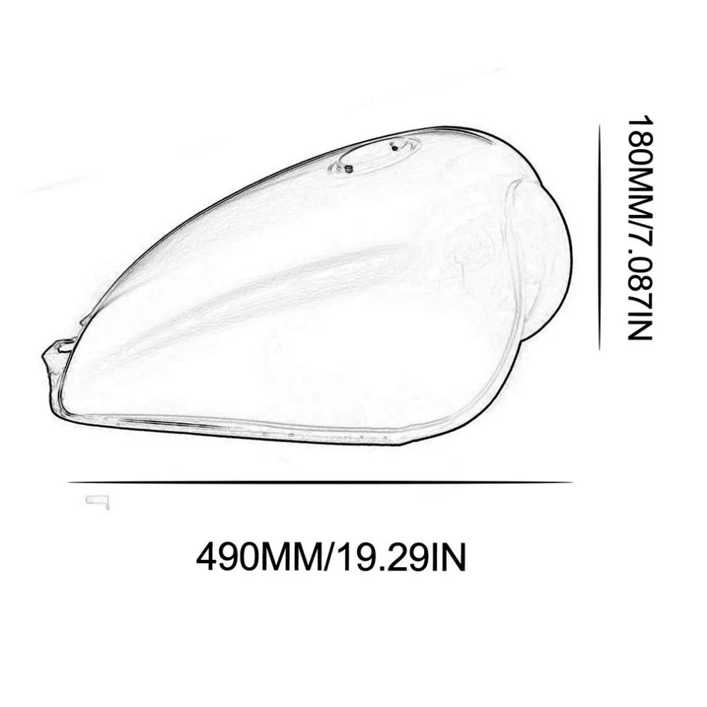Кафе гонщик газовый бак универсальное железо F uel бак поплавок для Suzuki GN125 GN250 GN легко установить