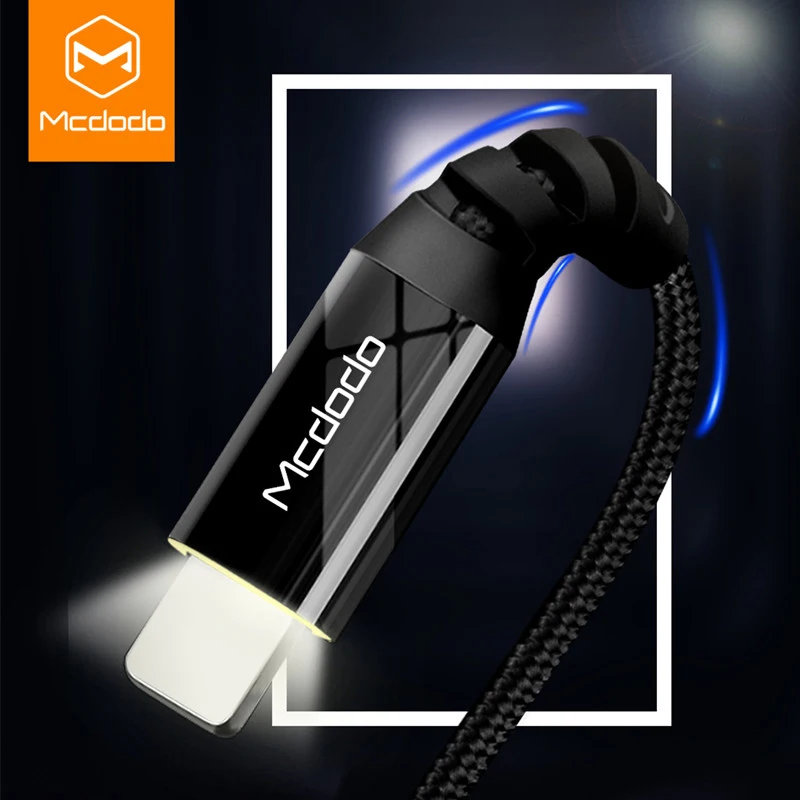 MCDODO высокопрочный кабель для передачи данных iPhone XS MAX XR X 8 7 6S 6 USB быстрой зарядки
