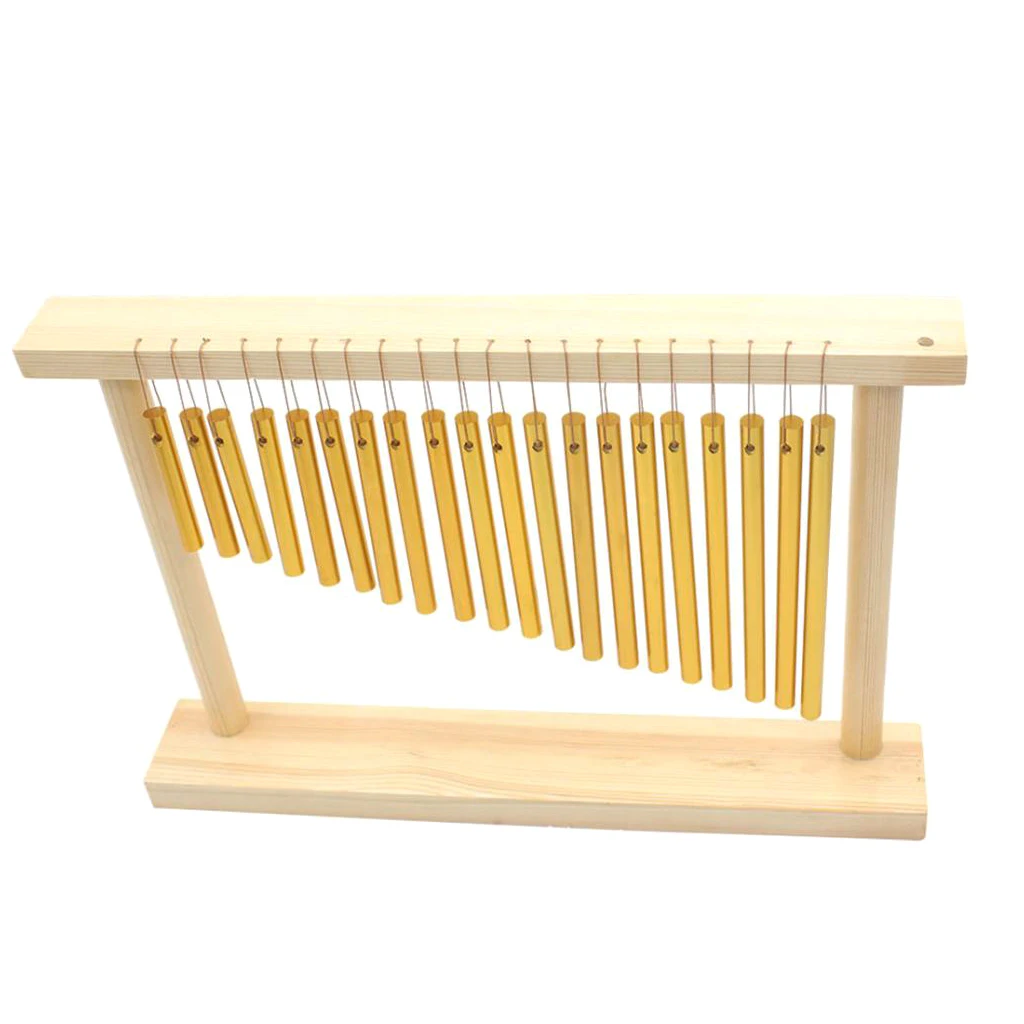 

Finest 20 Tones Windchime Metal Bar Chimes Bells with Mallet for Kids Musical Toys