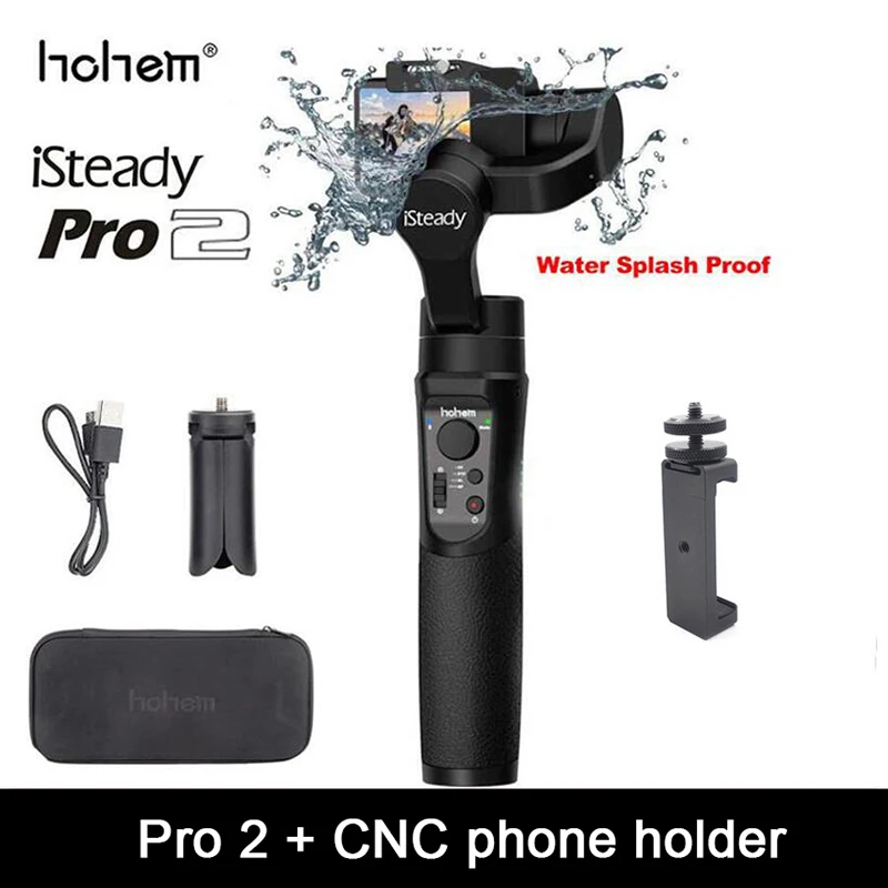 Hohem iSteady Pro 2 шарнирный стабилизатор для камеры GoPro 3-Axis Ручной Стабилизатор для экшн-Камеры GoPro Hero 7/6/5/4/3 для sony RX0 для спортивной экшн-камеры SJCAM YI Action Камера чехол для телефона