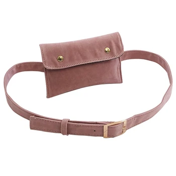 

Casual Scrub Leather Flap Waist Bag Women Fanny Packs Ladies Shoulder Crossbody Messenger Bags Chest Pouch Handbags Pink