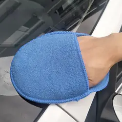 LEEPEE для очистки дома автомобиля мягкая микрофибра синий полировальный коврик автомобильный воск губка для стекла