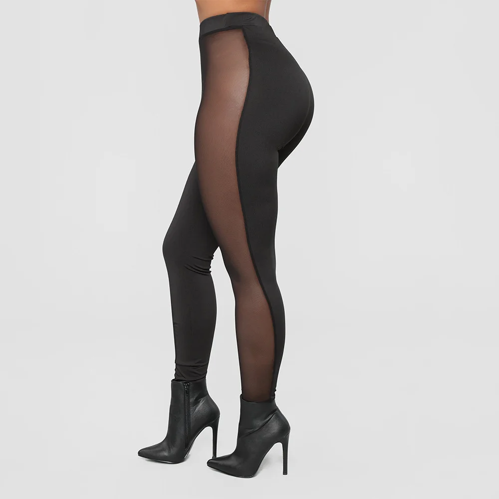 See Mesh Sexy Women Leggings  Mesh Leggings Women Polyester