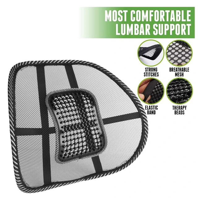 Mesh Lumbar Back Support Cushion - Breathable