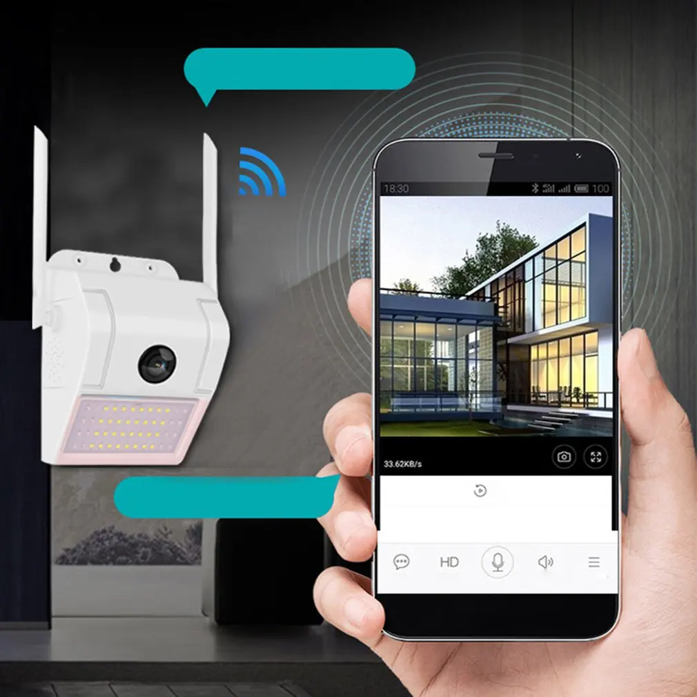 

Led Street Light Surveillance Camera Outdoor Wireless Wifi Remote Camera Waterproof Home Lighting Monitor