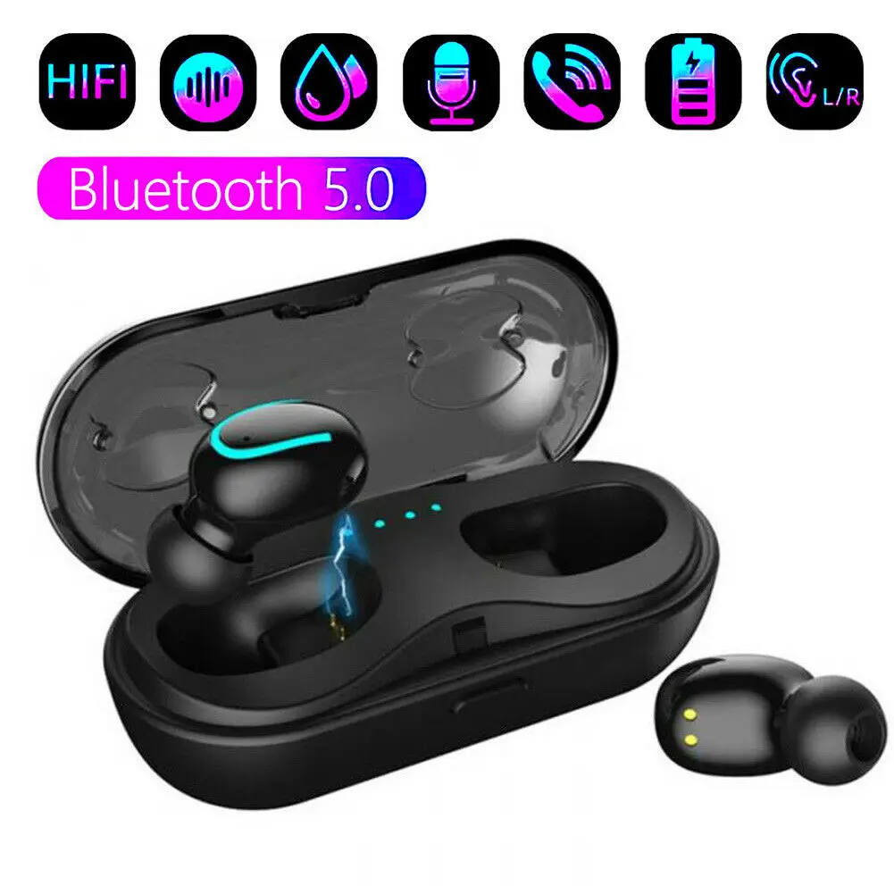 

Twins True Mini Headsets Noise Reduction In-Ear HIFI Sound Stereo Earphones For Samsung S10 S10e Huawei P30 P20