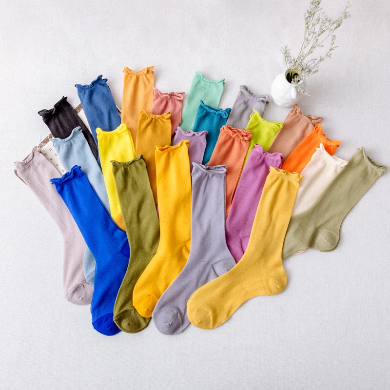 Candy Color women Socks Harajuku Colorful Spring Mesh Socks women Cool Summer 1 Pair