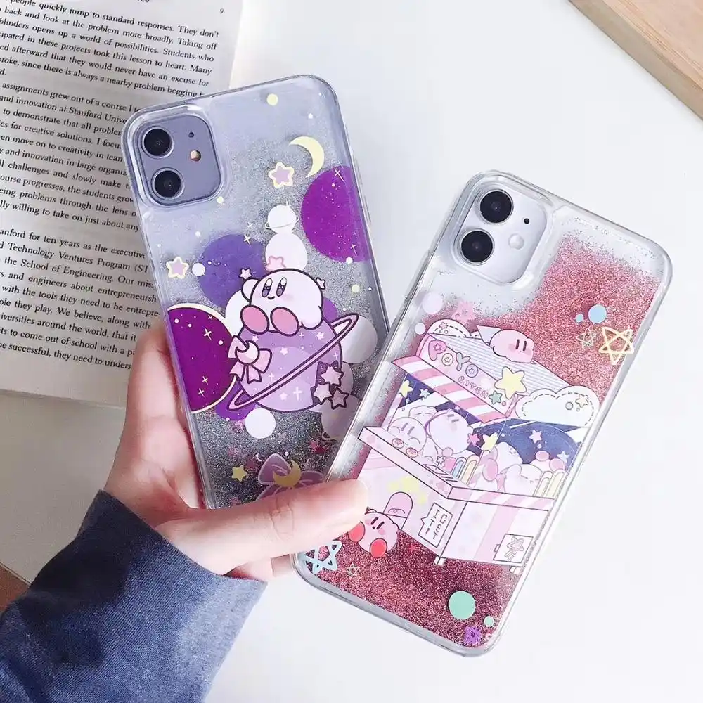 かわいい漫画カービィスター同盟国漫画流砂glitterソフト電話ケース用12 7 8プラスx Xs Xr最大11プロカバー 電話用緩衝材 Aliexpress