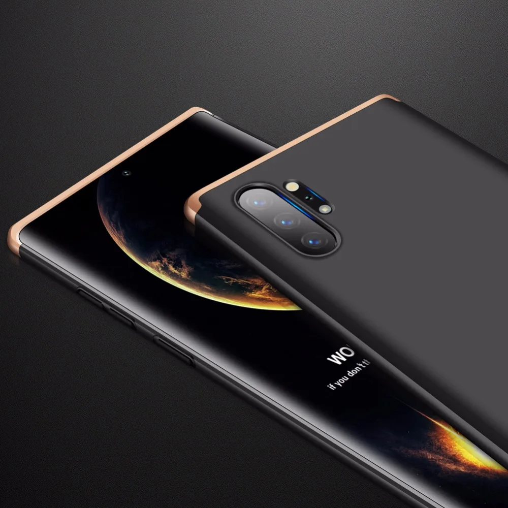 100 шт./лот 360 все включено щит PC модный пластиковый чехол для samsung galaxy Note 8 9 10 10 plus чехол для телефона