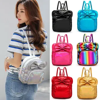 

Fashion Womens Laser Color Backpack Rucksack Business School Shoulder Bag Travel Waterproof bag