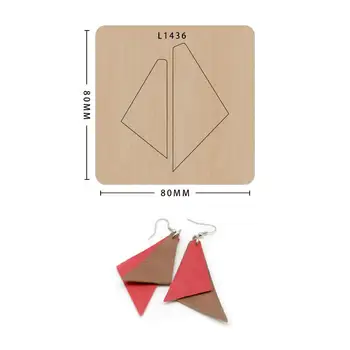 

Cutting Mold Wood Dies New Design Craft Die Beautiful Earring decoration scrapbooking Paper Card Craft
