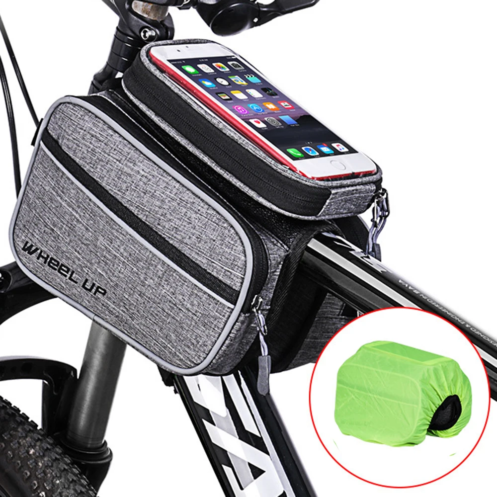 MTB велосипедная сумка сенсорный экран велосипедная подседельная сумка с непромокаемой крышкой велосипедная Водонепроницаемая труба сумка чехол для телефона Аксессуары для велосипеда