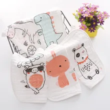 Новое поступление, мультяшное изображение, 5 шт./лот, Мягкий моющийся муслиновый хлопковый платок, полотенце для новорожденных детей, полотенце для лица, квадратный детский нагрудник