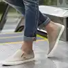 Spring Men's Flat Casual Shoes Male Breathable Comfortable Slip-On Canvas Shoes Fashion Soft Shoes Lazy Shoes Sneakers 4 Colors 2