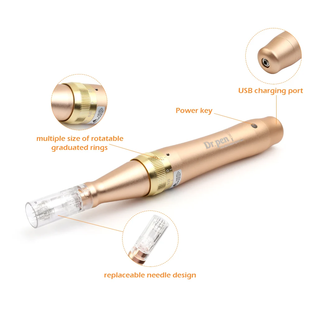 Derma Pen Dr. Pen M5-C Microneedle Pen Bayonet Prot Needle Cartridges Pen Use with Wired Cable Dr pen Skincare Beauty Tools