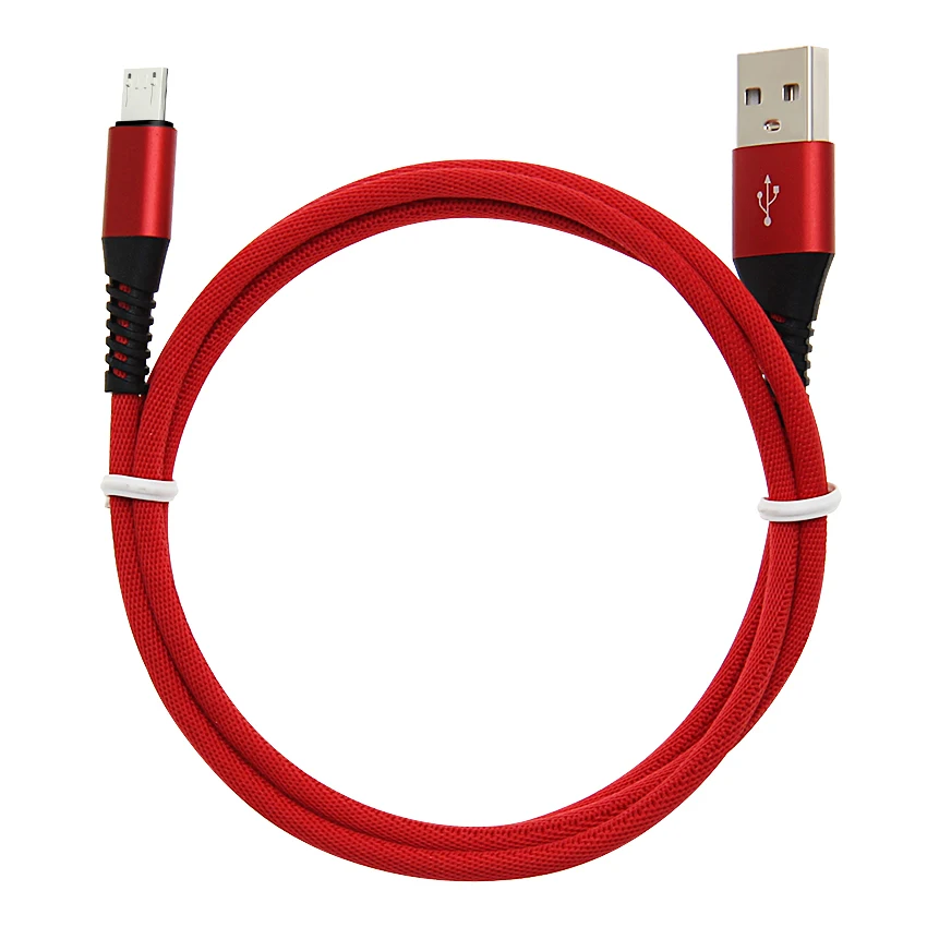 1 м Плетеный Micro usb кабель для зарядки для samsung Xiaomi huawei Быстрая зарядка с синхронизацией данных шнур провод Android мобильный телефон Microusb