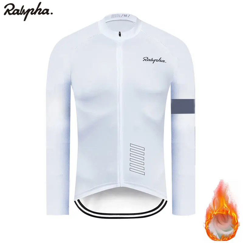 Raphaing зимняя велосипедная одежда с длинным рукавом, теплый флисовый комплект для мужчин, MTB велосипедная одежда, Майо Ropa Ciclismo Invierno - Цвет: 6