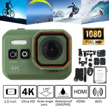 Экшн-камера Ultra HD 4 K/24FPS 1080 P/60fps Wifi 2," 170D видео записывающая камера s Подводная Водонепроницаемая видеокамера Спортивная камера